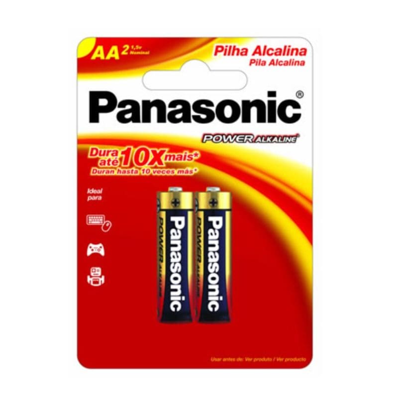 Pilha Alcalina AA C/2 Panasonic