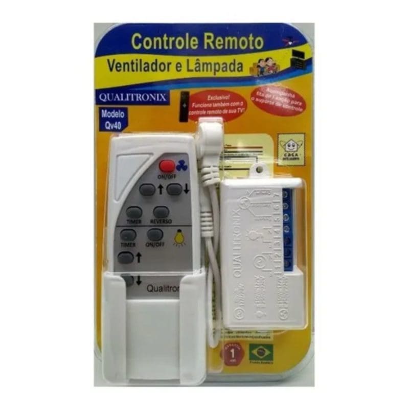 Controle Remoto para Ventilador de Teto Qualitronix Qv40