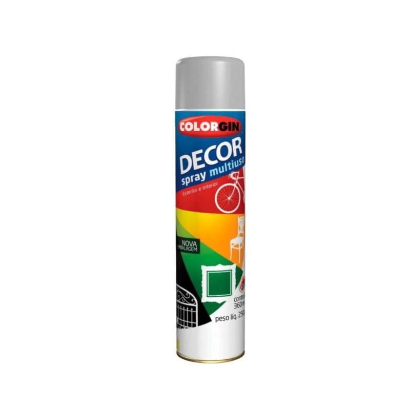 Tinta Spray Decor Cinza 360ML Colorgin