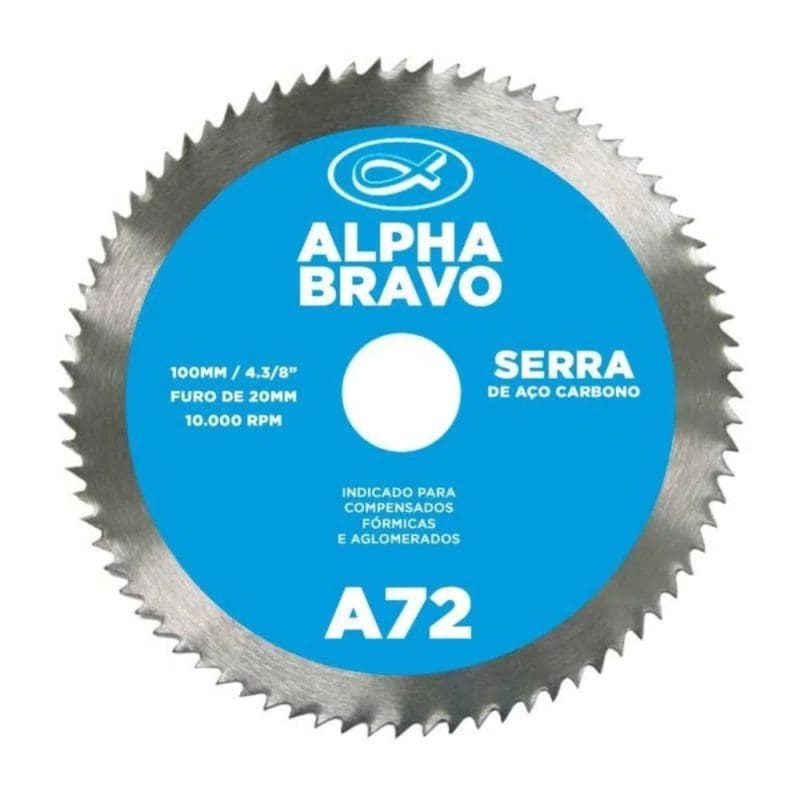 Serra Circular 4 3/8" 72 Dentes ALPHA BRAVO