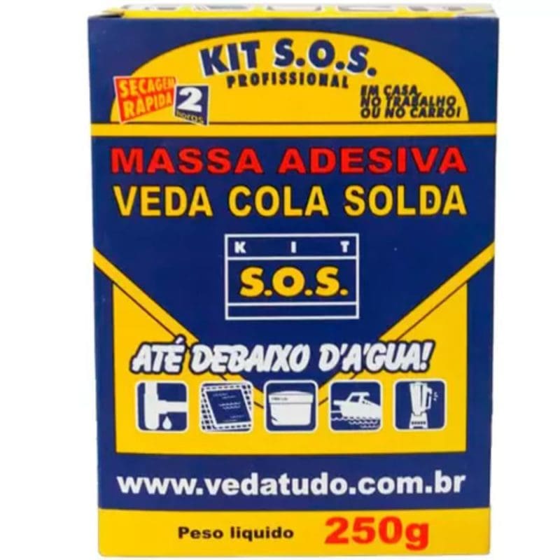 Kit SOS 250GR Amarelo Secagem Rápida