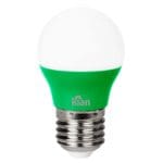 LÂMPADA LED BOLINHA 3W BIVOLT E27 VERDE KIAN