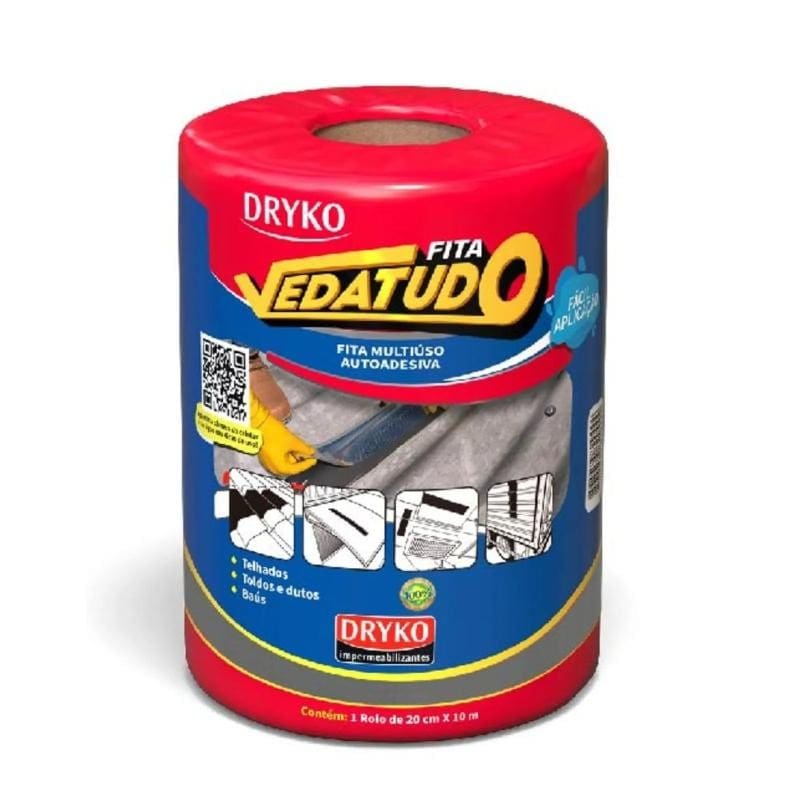 MANTA DE ALUMÍNIO 20 CM ROLO 10 M DRYCO
