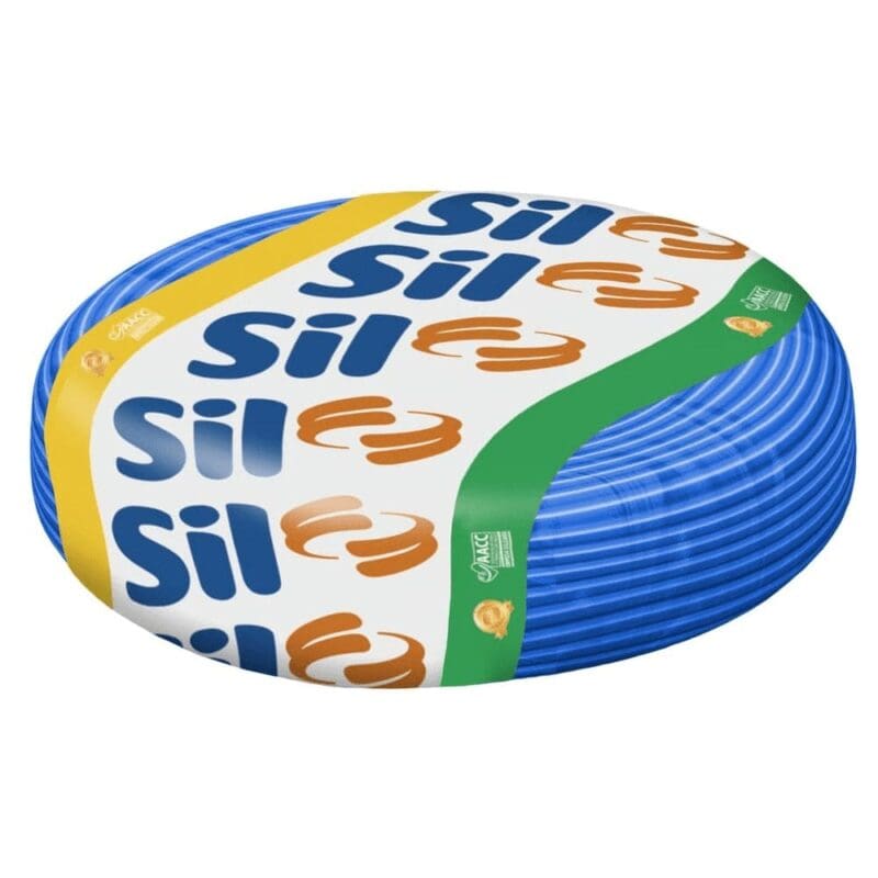 FIO CABINHO FLEX 01,00MM AZUL ROLO 100M SIL