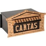 CAIXA DE CORREIO COLONIAL OURO PEQUENA