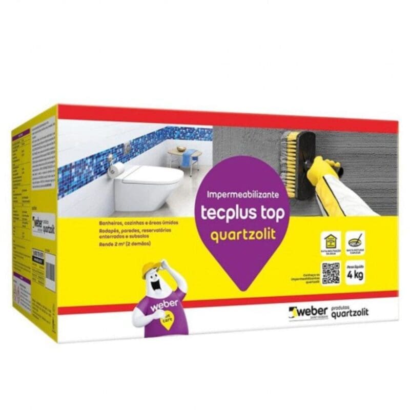 IMPERMEABILIZANTE TECPLUS TOP 4KG QUARTZOLIT