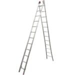 ESCADA EXTENSIVA DE ALUMINIO 12X2 DEGRAUS