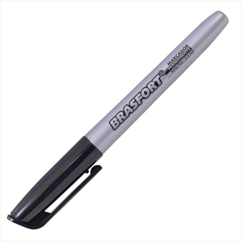 MARCADOR PERMANENTE PRETO P.FINA BRASFORT