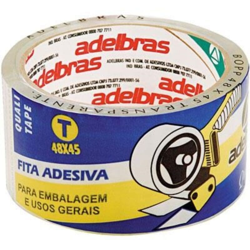 FITA P/EMB. 48 X 45 TRANSPARENTE ADELBRAS