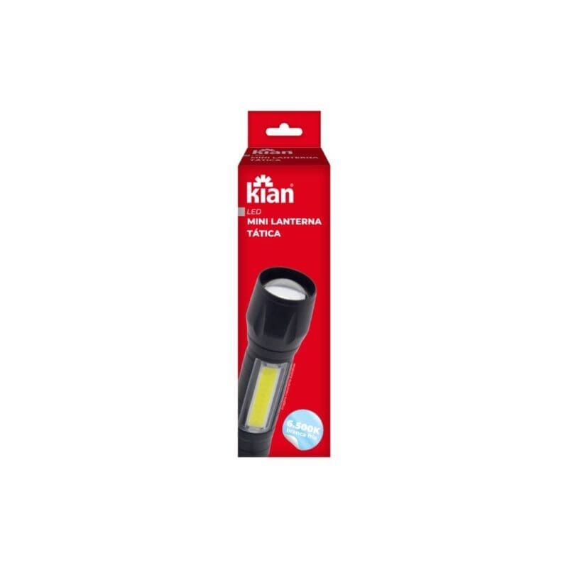 LANTERNA TATICA LED UV 6K RECARREGAVÉL KIAN
