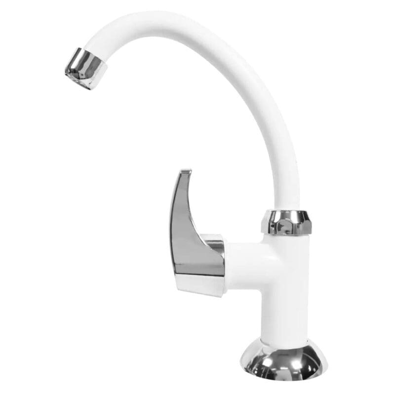 TORNEIRA BRANCA E CROMADA ACQUAFAM P/LAVATORIO - FAME