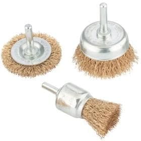 JOGO ESCOVA ACO 03 PEÇAS 1/4" 63MM 310300-HF