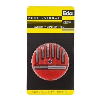 BITS PARA FURADEIRA EDA 6 PECAS COM EXTENSOR