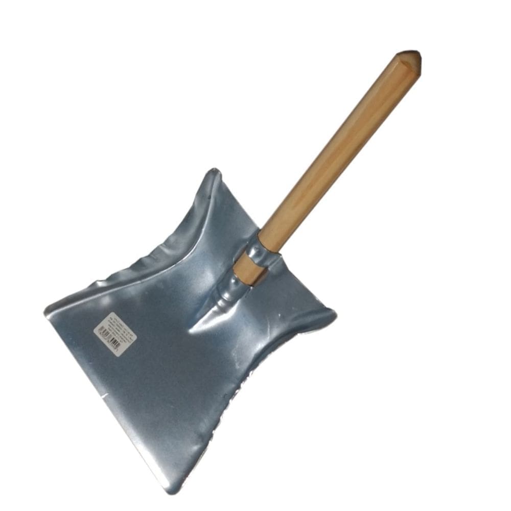 PA DE LIXO GALVANIZADA COM CABO CURTO