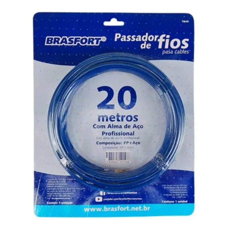 PASSA FIO C/ALMA DE ACO 20 M BRASFORT