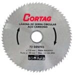 SERRA CIRCULAR AÇO CARBONO 110MM 72 DENTES CORTAG