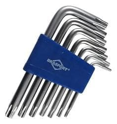CHAVE TORX EM L KIT COM 7 PECAS T10 A T40 BRASFORT
