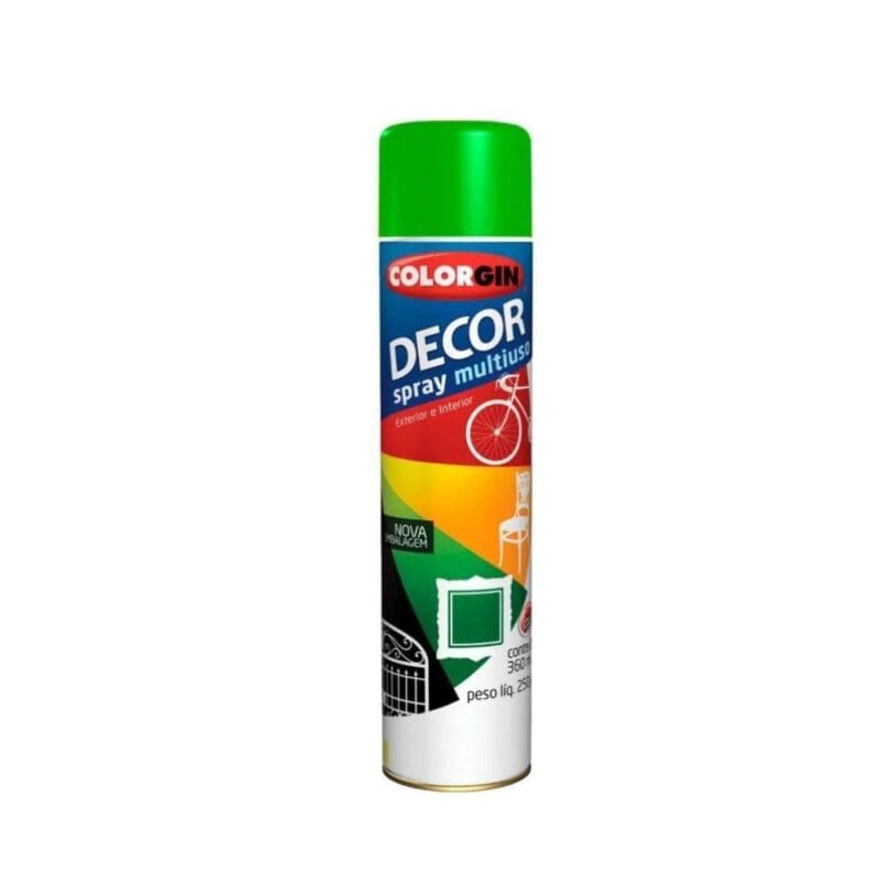 TINTA SPRAY VERDE 360ML COLORGIN DECOR