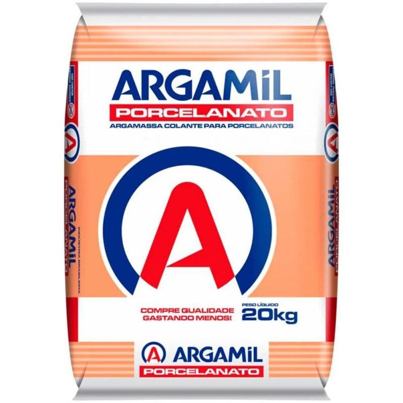 ARGAMASSA PORCELANATO CINZA 20KG ARGAMIL