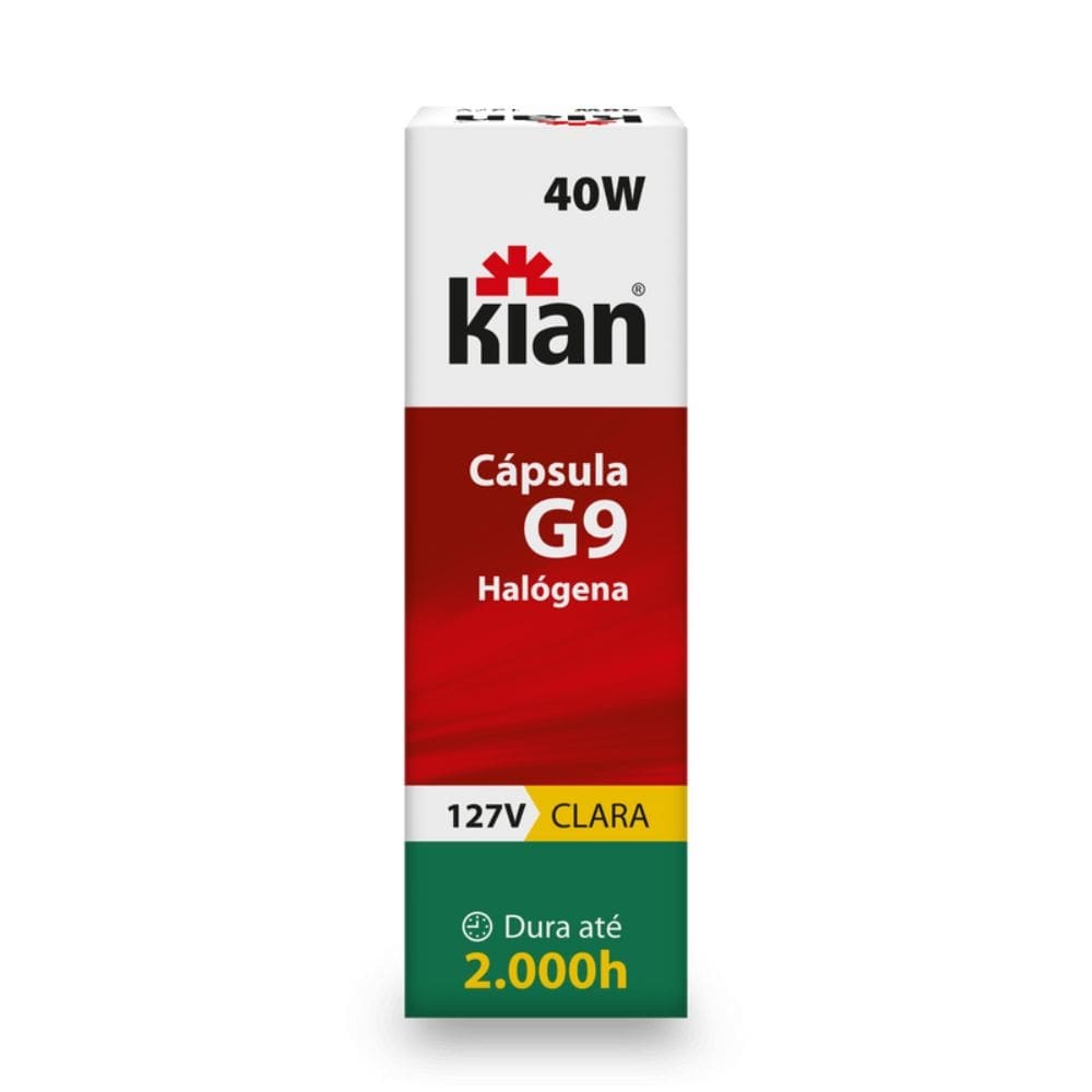 24bc5ffe-da1b-431a-bd5f-79a04f38cd35 LÂMPADA HALÓGENA CAPSULA G9 40W 127V CLARA KIAN