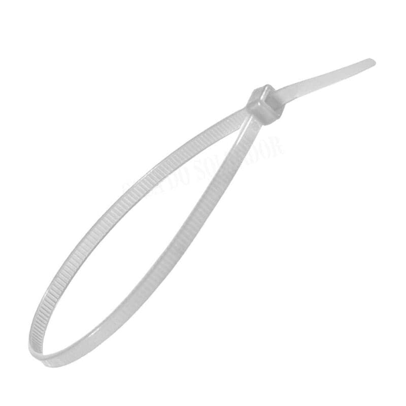 ABRACADEIRA DE NYLON BRANCA 100MM X 2,5MM COM 100 FERTAK