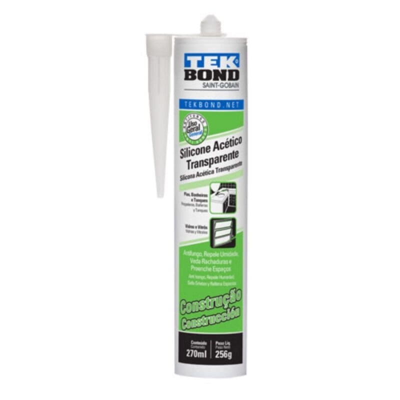 SILICONE 256GR TRANSPARENTE TEKBOND