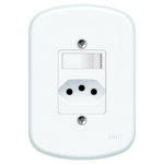 BLANC CONJUNTO 1 INTERRUPTOR 1 TOMADA 10A FAME