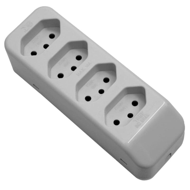 TOMADA PAD MOVEL MULT 2P+T QUAD 20A CZ