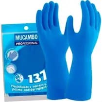 LUVA PVC PARA LIMPEZA AZUL G 137 MUCAMBO