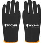 LUVA DE ALGODAO PIGMENTADA PRETA 4 FIOS TOCHA