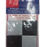 PROTETOR FELTRO 50X50MM 4PC QUADRADO MEDIO