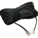 CABO LISO PAR TELEFONE E FAX 10M PRETO FC