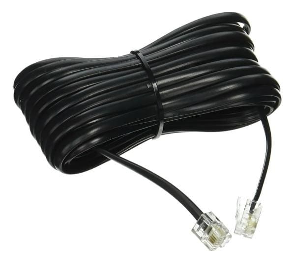 CABO LISO PAR TELEFONE E FAX 10M PRETO FC