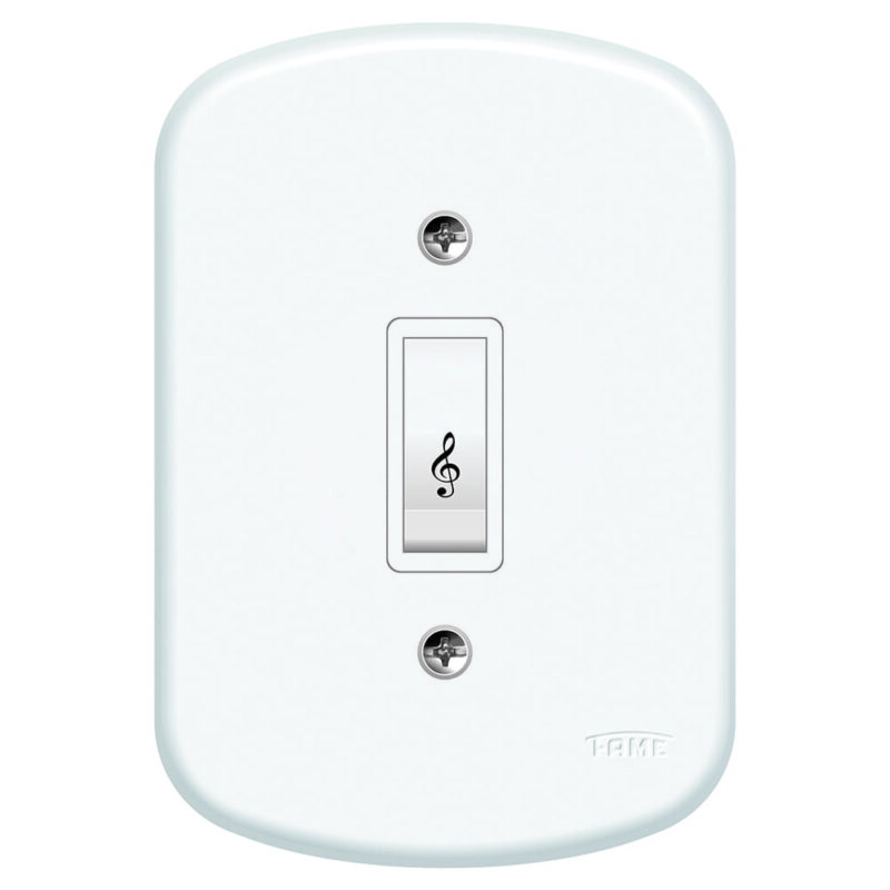 BLANC CONJUNTO 1 PULSADOR CAMPAINHA FAME