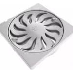 GRELHA DE PVC ABRE E FECHA QUADRADA BRANCA 150MM TIGRE