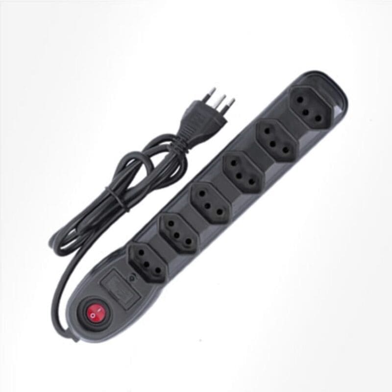 FILTRO LINHA 5 TOMADAS PRETO MEGATRON