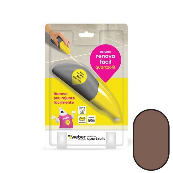REJUNTE RENOVA FACIL MARROM CAFE 120ML QUARTZOLIT