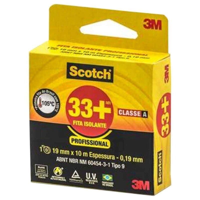 FITA ISOLANTE SCOTCH 33+ 3M 19 X 10M