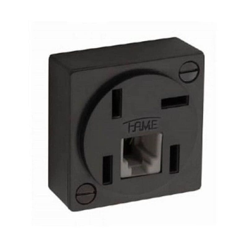 TOMADA TELEBRAS C/RJ11 2V PRETA SS