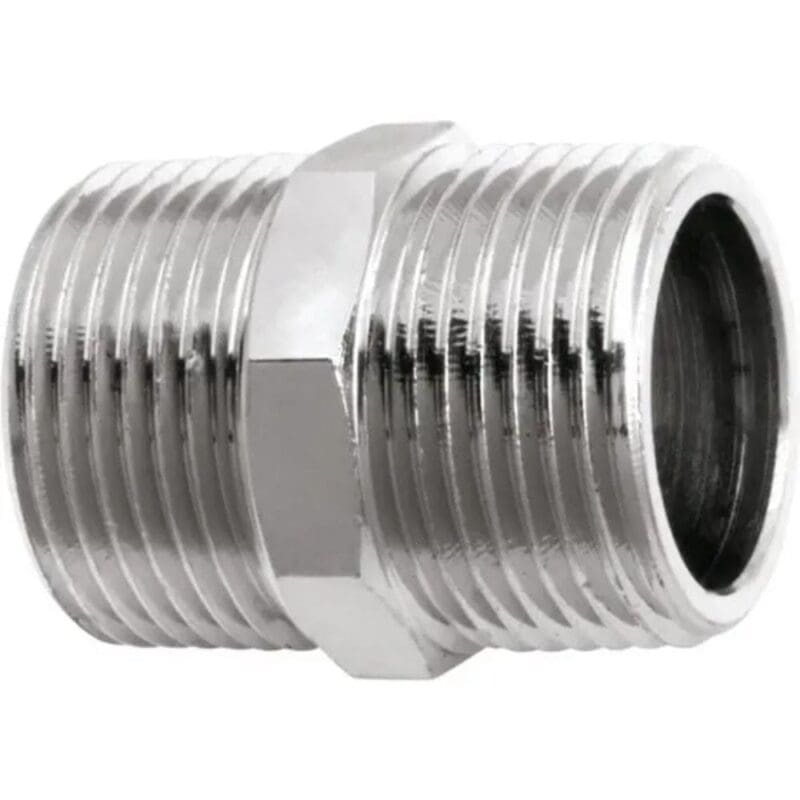 NIPLE METAL CROMADO 1/2 HIDRONIL