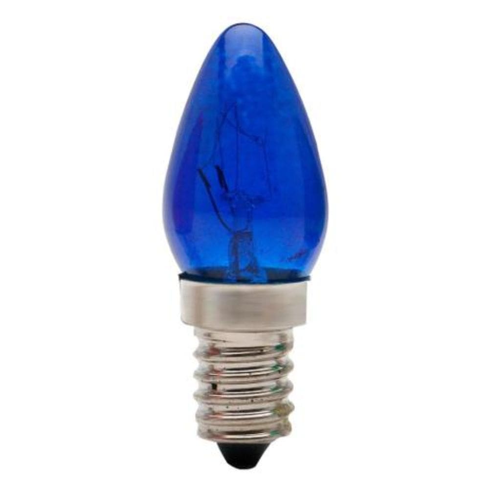 LÂMPADA CHUPETA 7W 127V E14 AZUL BRASFORT