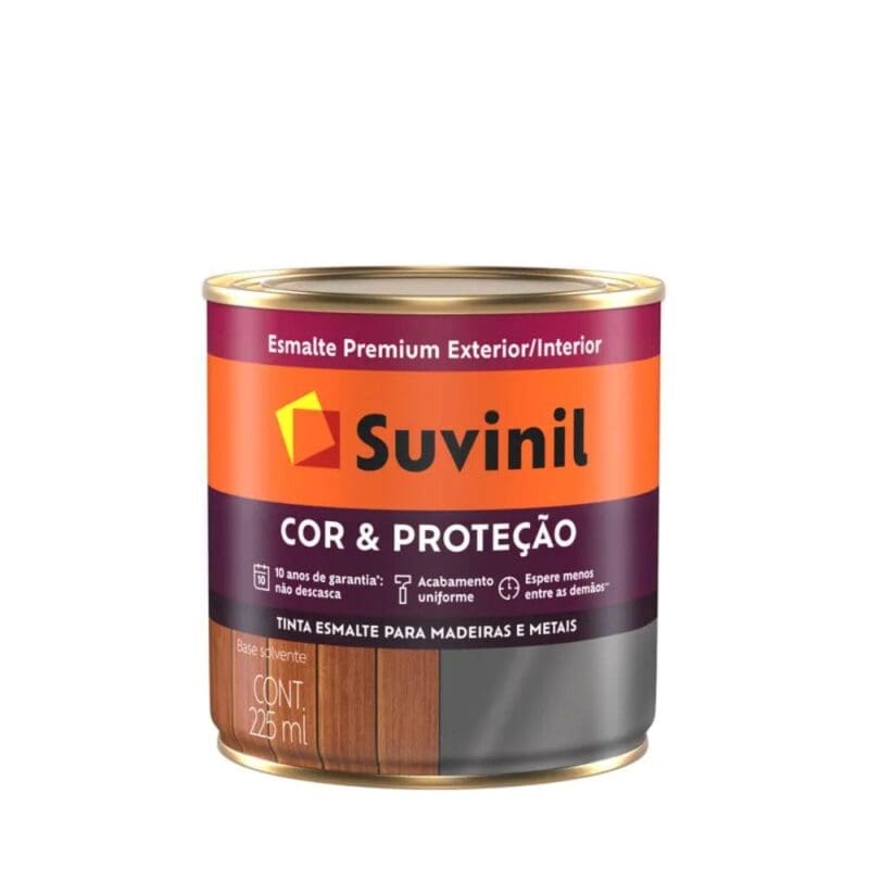 TINTA ESMALTE BRILHO PRETO 0.225L SUVINIL