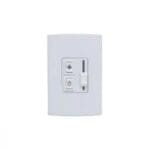 CONTROLE PARA VENTILADOR DE TETO 1L DESLISANTE BIVOLT BRANCO QUALITRONIX
