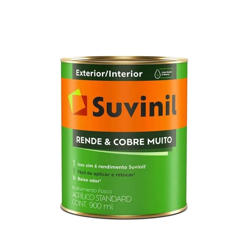 TINTA ACRILICA BRANCO NEVE FOSCO 1/4 0.9L SUVINIL