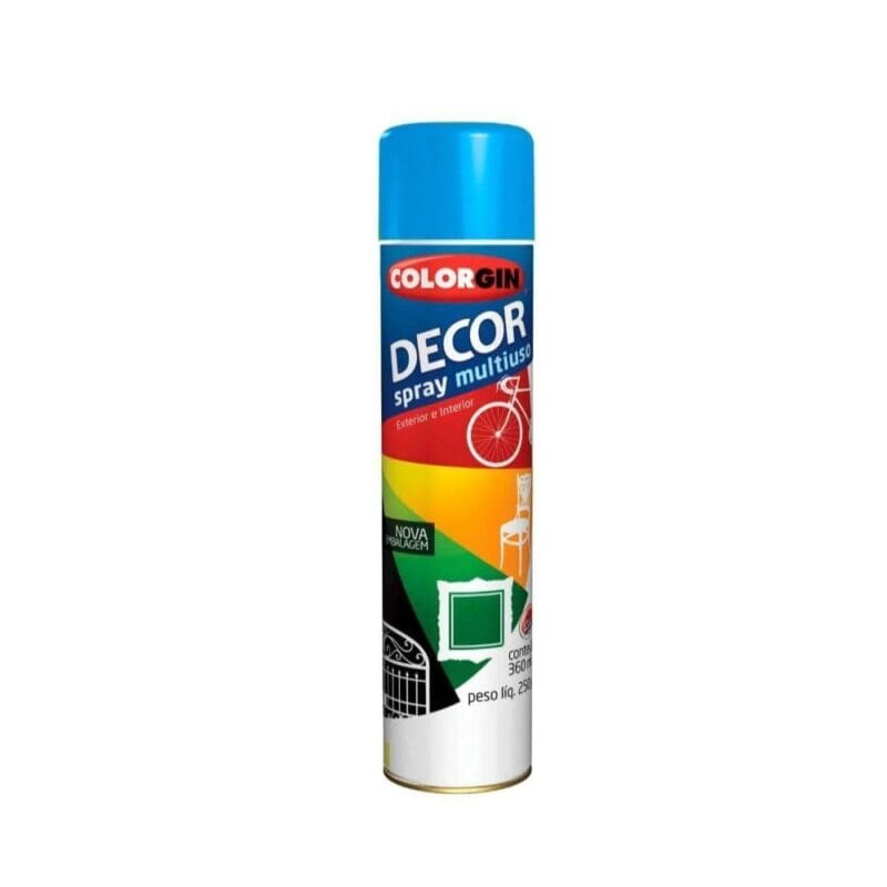 TINTA SPRAY AZUL MEDIO 360ML COLORGIN DECOR