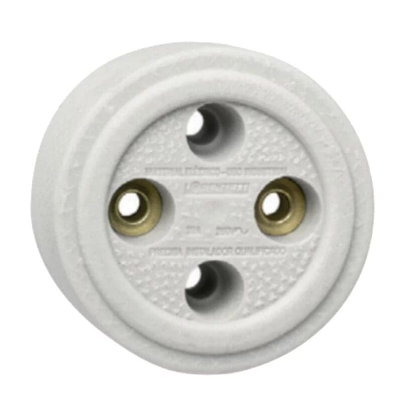 TOMADA PORCELANA 2P 20A FOXLUX