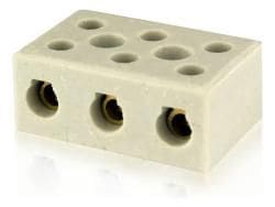 CONECTOR CERAMICO TRIPOLAR 10MM FOXLUX