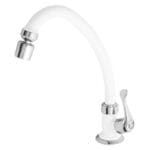 TORNEIRA BRANCA E CROMADA P/COZINHA ACQUAFAM BANCADA - FAME