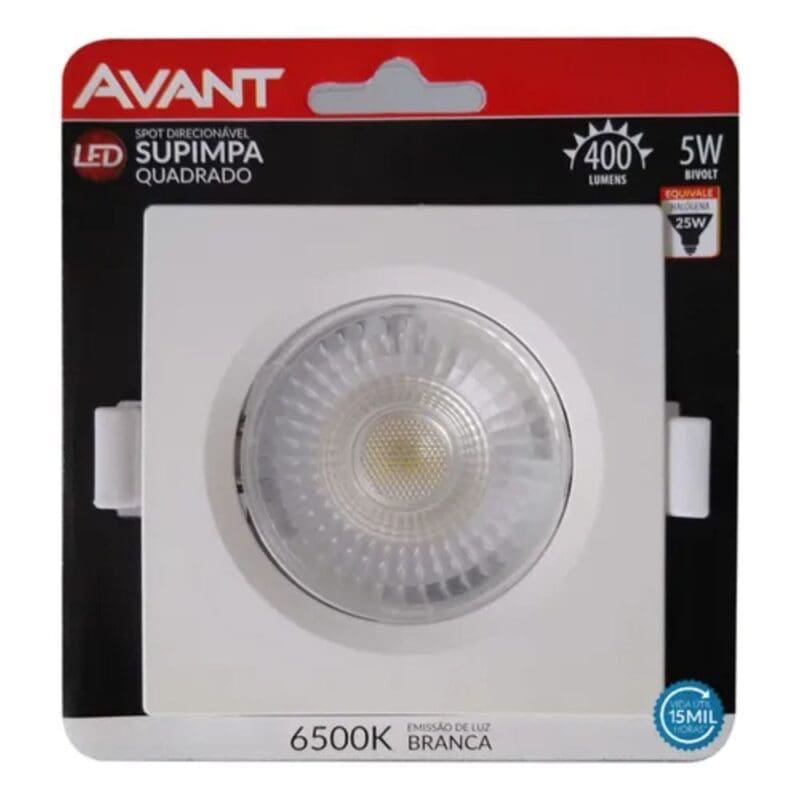 LUM SPOT 5W 865 400 LM QUA BIV AVANT