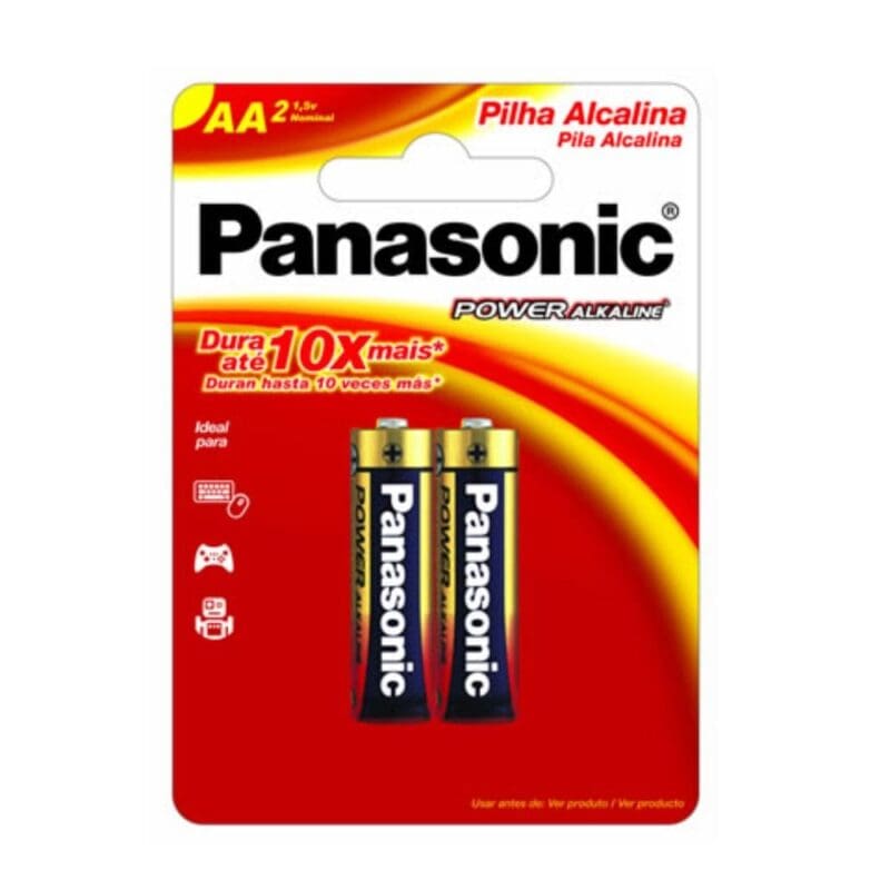 PILHA ALCALINA AA C/2 PANASONIC